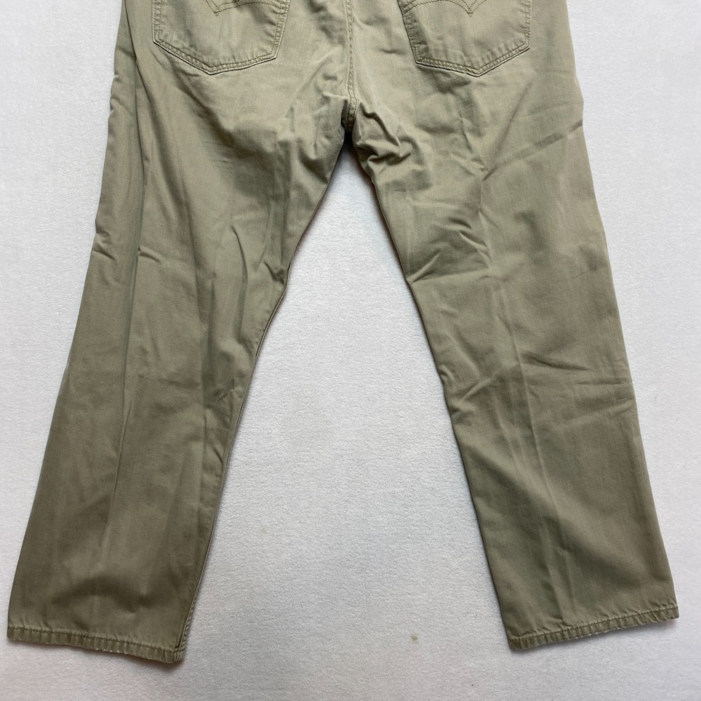 Levi's 505 Jeans Mens 38 Tan Denim Pants Five Pocket Straight Leg - Picture 10 of 10